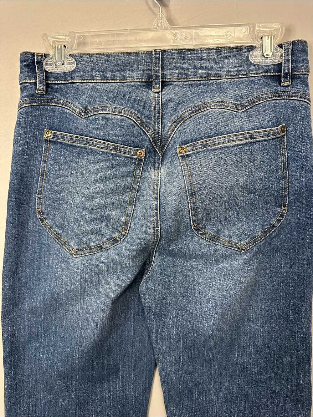 Tecovas Women’s 26 Straight-Leg Jeans in Blue Denim - Picture 6 of 7